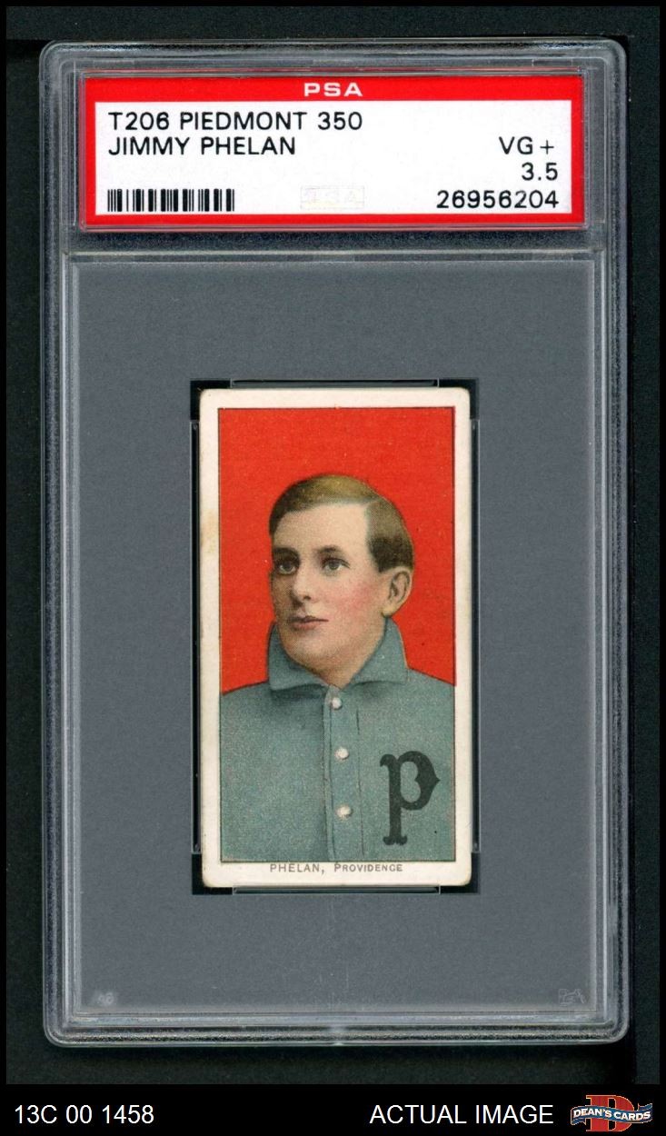 1909 T206 Jimmy Phelan Eastern League - Providence PSA 3.5 - VG+