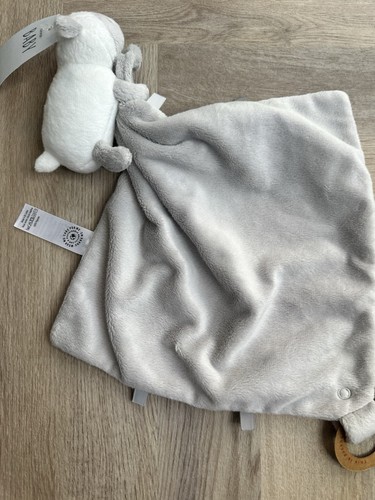 George Asda Sheep Lamb Baby Blankie Comforter Soft Toy Soother Dummy Holder grey - Picture 8 of 16