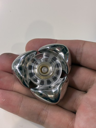 Rain Design EDC Squid Fat stainless steel polished finger fidget spinner