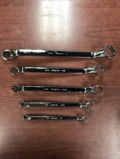 Snap-On 5 Piece 12 Point SAE Flank Drive 60 Degree Deep Offset Box Wrench Set