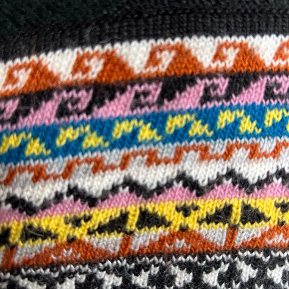 Mantón Llama Blanco Topper Mujer Negro Multi Drapeado Capucha Cuello Acogedor Bohemio Boho Foto 4 de 4