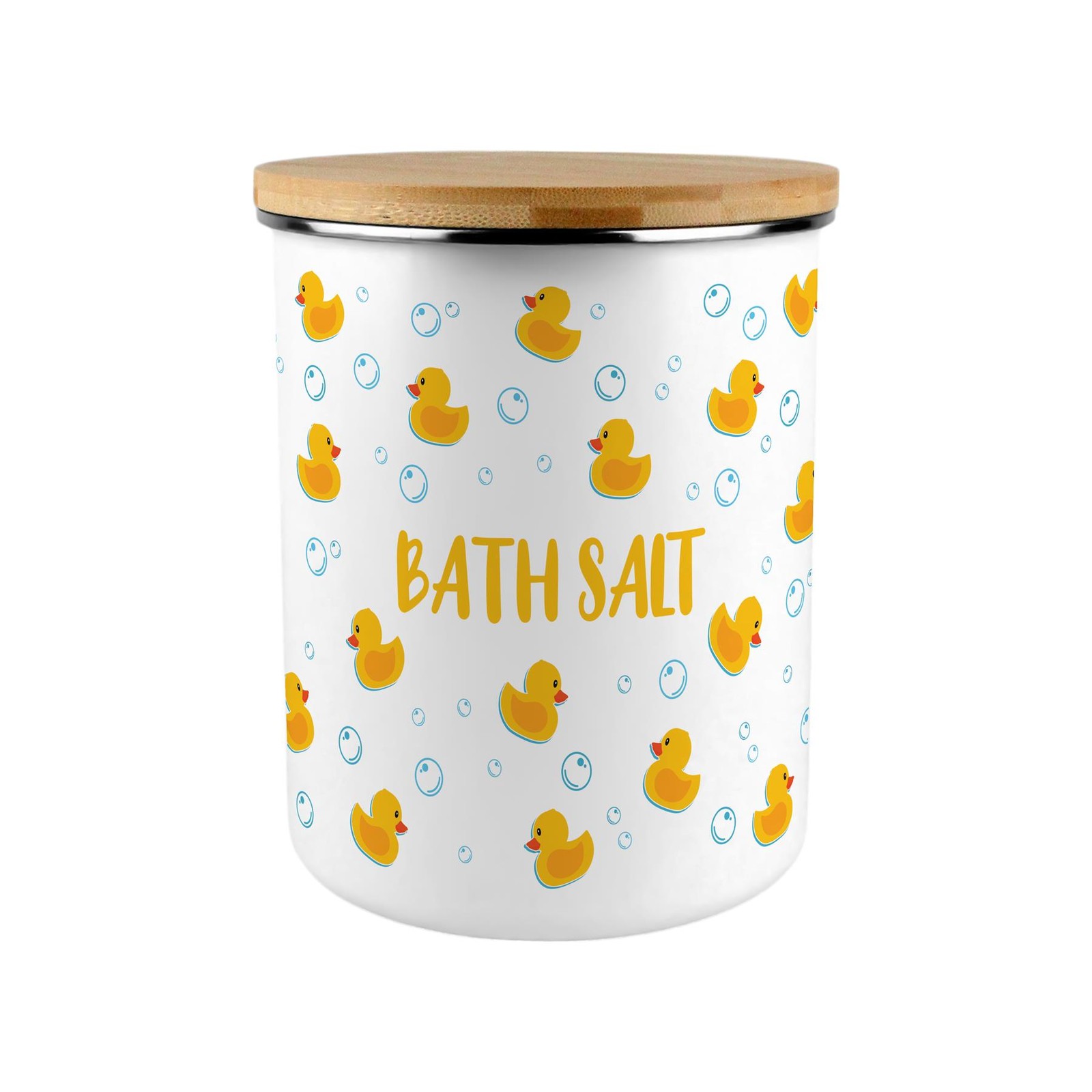 Bath Salt Storage Canister - Rubber Ducks 2.7L Bathroom Organisation Gift
