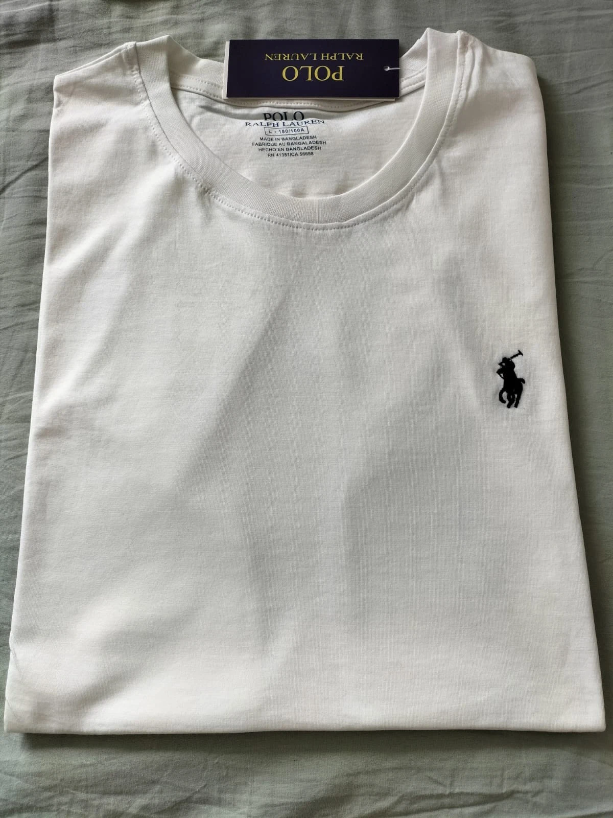 Ralph Lauren Custom Fit Crew Neck T-Shirt White Cotton
Opens in a new window or tab