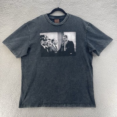 Martin Luther King Jn x Malcolm T-Shirt Men Extra Extra Large Grey Shoe Palace