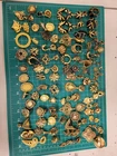 Vintage Costume Jewelry Lot Gold Tone Singles Earring Clip Supply Leonard Craig