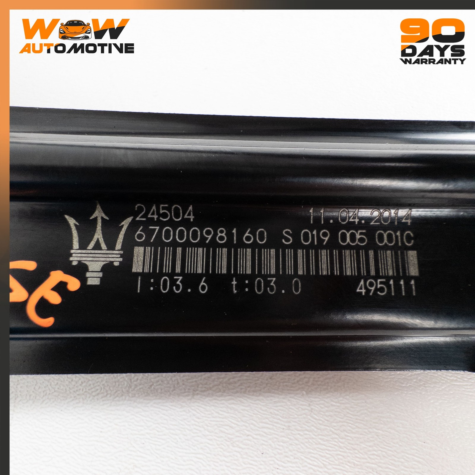 13-19 MASERATI QUATTROPORTE GTS GHIBLI FRONT LEFT WINDOW REGULATOR MOTOR OEM
