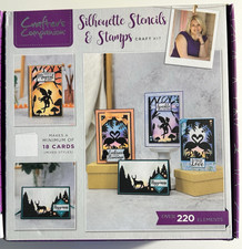 Crafter's Companion "Silhouette Stencils  Stamps" Craft Kit 43  NEW