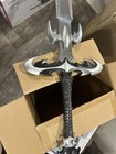 Fantasy Sword Double Straight Edge Two-Hand Stainless Full Tang Silver/Black — photo 4