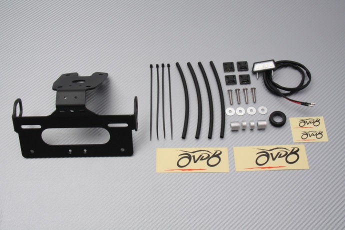 Support de plaque CNC noir et réflecteur pour Ducati Streetfighter V2 S