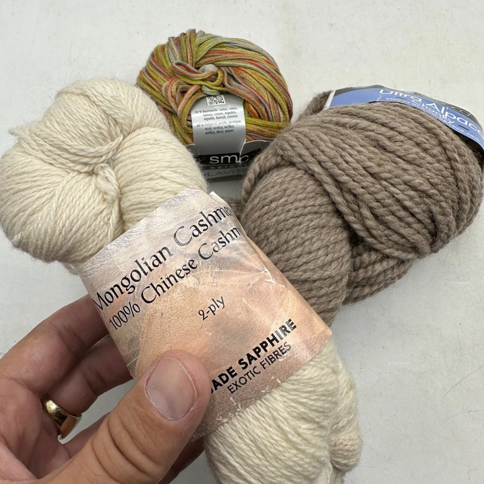 Elite Yarns Alpaca Cashmere Yarn Mixed Yards Lot - Image 4 of 4