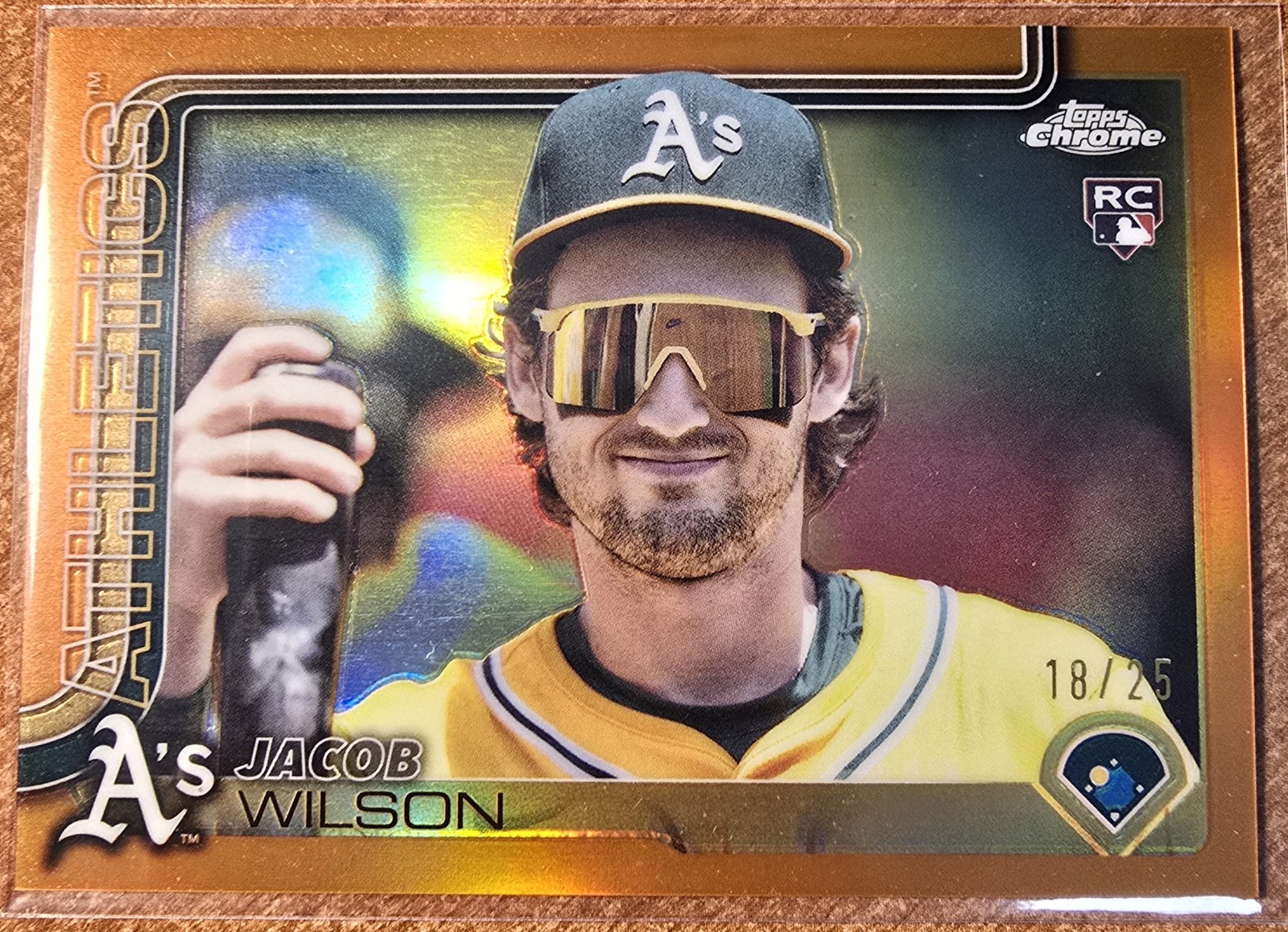 2025 Topps Chrome Update JACOB WILSON Image Variation SP #USC150 Orange /25 RC