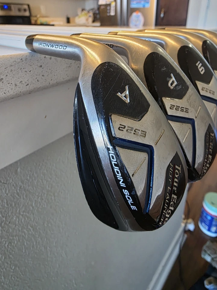 Tour Edge Hot Launch E522 Iron-Wood Set 6,7,9,P,A Fubuki 55R Graphite Left Hand - Image 3 of 4