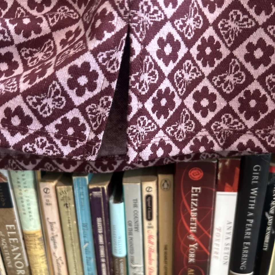 Minifalda Hippie Rose Juniors con abertura lateral flor mariposa púrpura rosa talla XL Foto 2 de 4