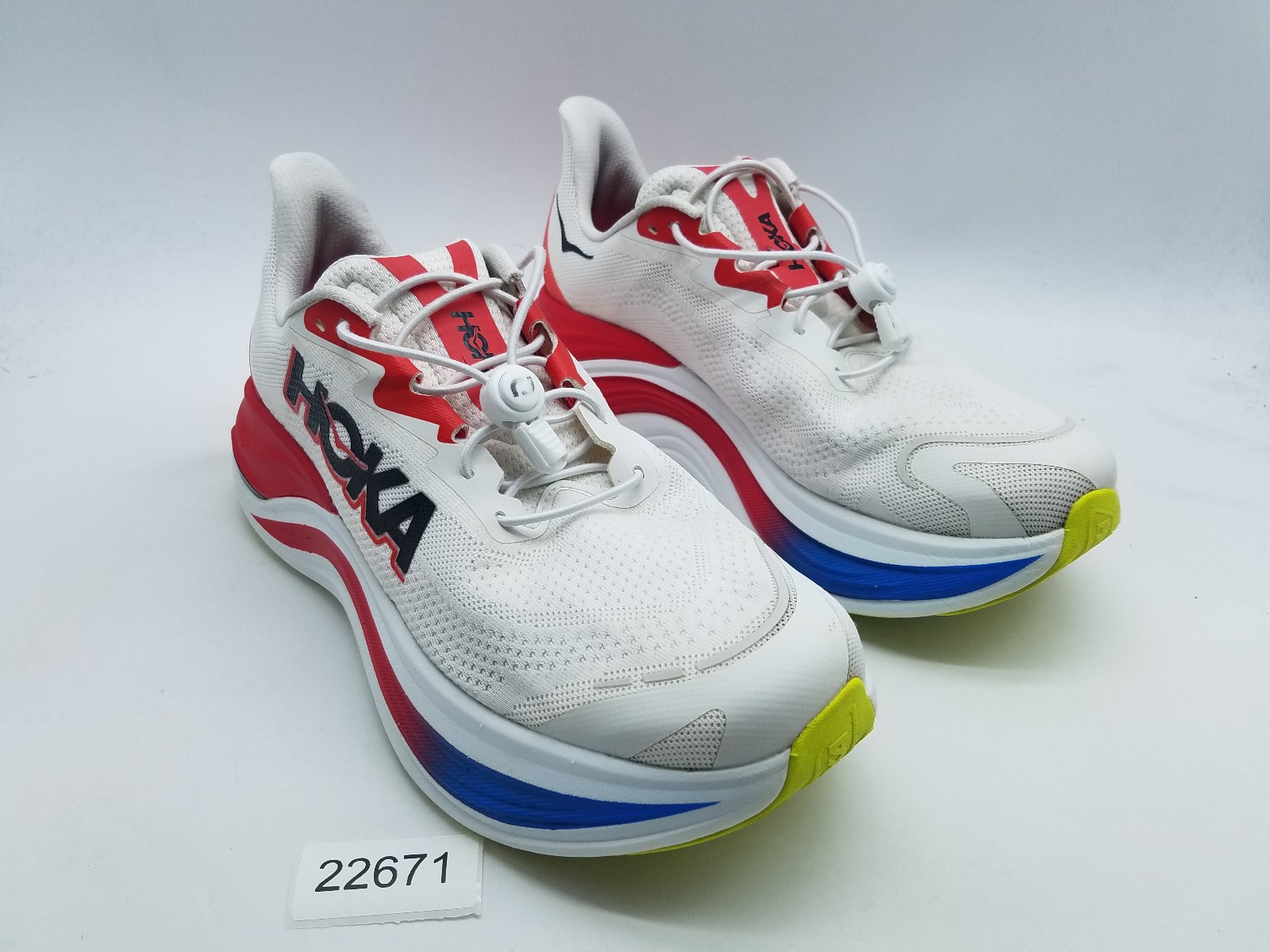 Hoka One One Skyward X Men's Size 10.5 D (Medium) Running Shoes White Red