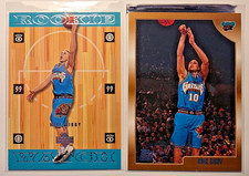 2 Mike Bibby Rookie cards RC Arizona Wildcats Sacramento Kings