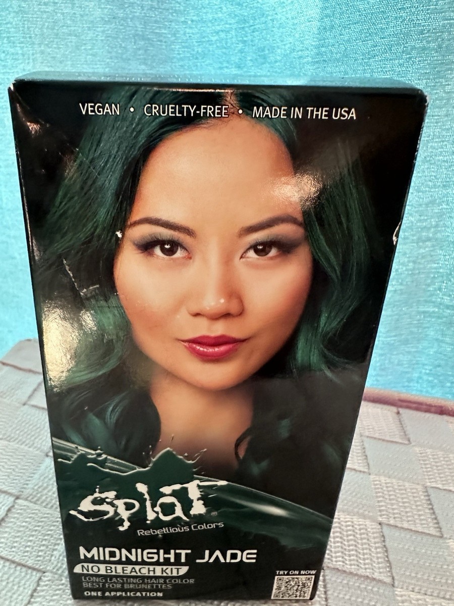 Splat Midnight Jade Hair Color Kit, Semi Permanent No Bleach Green