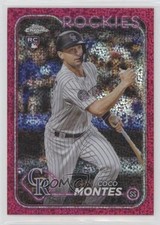 2024 Topps Chrome Magenta Speckle Refractor /350 Coco Montes #182 10k8