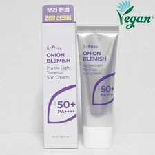 ISNTREE Onion Blemish Purple Light Tone-Up Sun Cream 40ml SPF50+PA++++ Sunscreen