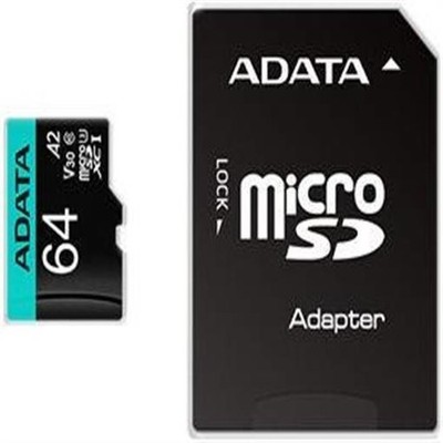 A-Data Speicherkarte Adata Micro SDXC V30 Pro, 64 GB, 100 MB/S - 80 MB/S