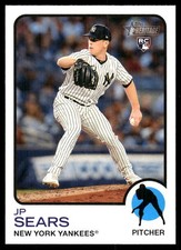 JP Sears 2022 Topps Heritage #529 Yankees MLB READ FREE SHIPPING AutographDen
