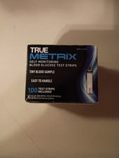 2 Boxes True Metrix Blood Glucose Test Strips 100ct Exp 6/26-7/26