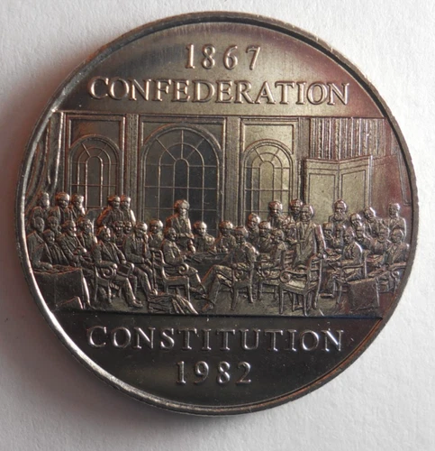 1982 CANADA DOLLAR - CONSTITUTION - AU/UNC PROOF LIKE Coin - Lot M10