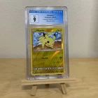 Pikachu 54/214 Unbroken Bonds Reverse Holo Pokemon CGC 9 Mint Old Blue Label