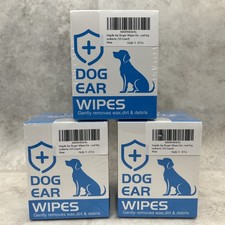3 Pack - Maylle Ear Finger Wipes for Dogs - 50 Count Ea- 150 Wipes Total- Sealed