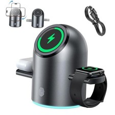 3 in 1 Wireless Charging Station for Apple Multiple Devices,15W Magnetic Auto