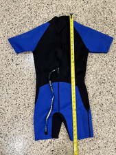 Realon Neoprene Kids / Youth Shorty Wetsuit XL Blue/Black