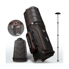 Hard Top Golf Travel Bag for Airlines   Durable Golf Club Case with Wheels
