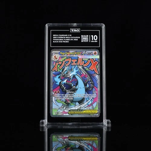 TAG 10 Pokémon Mega Charizard X EX UPC Black Star Promo #023