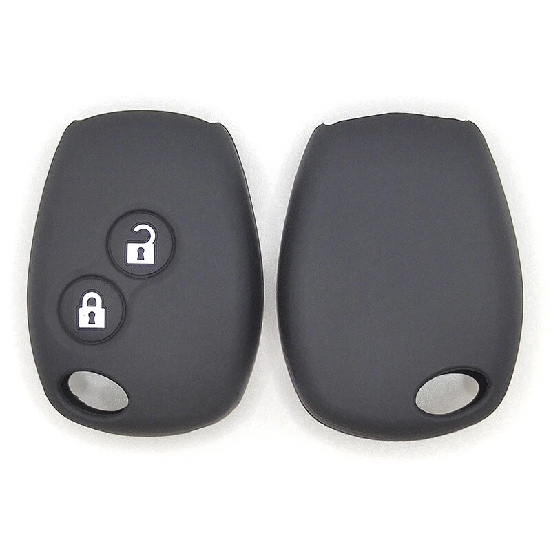 Carcasa de llavero remoto de gel de sílice para Renault Dacia Duster Logan Sandero Foto 3 de 4