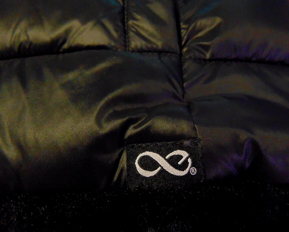 Be Boundless Reversible Hooded Faux Fur Vest Nylon Rain/Wind Proof Black ~L - Изображение 3 из 4