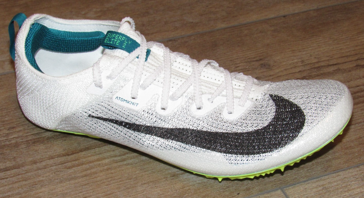size 8 Nike Zoom Superfly Elite 2 Flyknit White Green Spikes FZ9662 100 Men’s Nike Zoom Superfly Elite 2 - FZ9662-100 main image 2