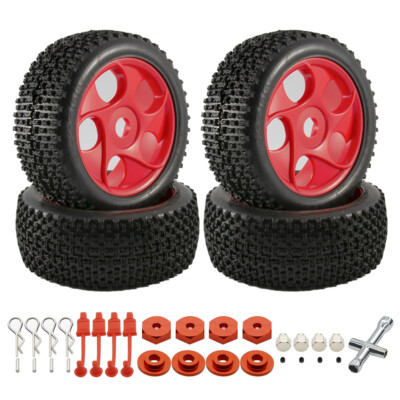 RCAWD ARA550087 Wheel Rim Tire Set For Arrma 4S Kraton 3S Mega Senton Vorteks