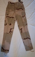 Vintage 90s US Army Desert Camo Military Issued Tan Cargo Pants Small S Tru Spec