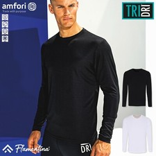 Long Sleeve Top T-Shirt Sports Gym Training Workout Running TriDri Performance