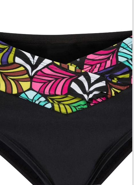 Damen Bügel Bikini schwarz pink B oder C 36 38 40 42 S M allover bedruckt 686 - Bild 2 von 3