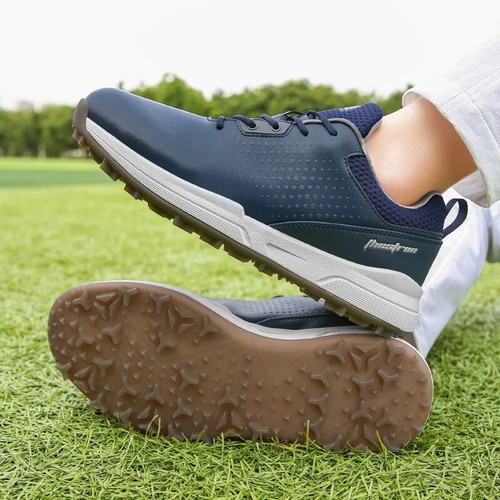 Men's Spikeless Golf Shoes Waterproof Anti-Slip Comfortable Golf Training Shoes - Picture 12 of 23