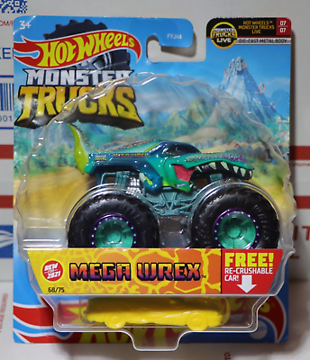 Hot Wheels Monster Truck Mega Wrex NEW FOR 2021 68/75 FYJ44