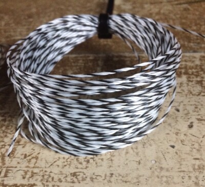 100 Feet 1/16'' Thin Black/White Twist Cord Polypropylene Craft String DIY Supply