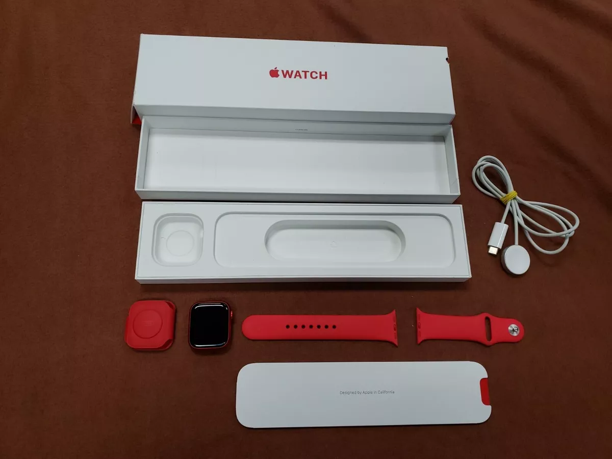 Best Buy: Apple Watch Series 8 (GPS) 41mm Aluminum Case with (PRODUCT)RED  Sport Band M/L (PRODUCT)RED MNUH3LL/A