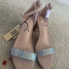 Madden NYC Women's Size 9 Block Heel City Sandal Color Pink Blush Formal Shoes