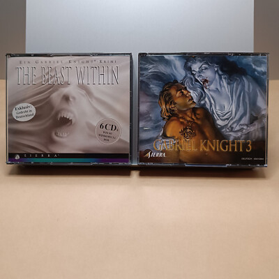 Gabriel Knight 2: The Beast Within + Gabriel Knight 3 PC Spiel CD-ROM deutsch
