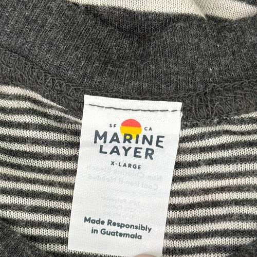 Marine Layer Top Girls XL Reversible Stripe Base Layer Raglan Double Knit Youth - Picture 5 of 12