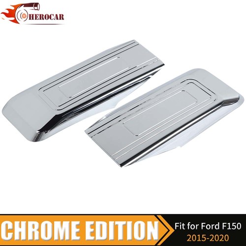 Cubierta decorativa de la rejilla del faro del parachoques delantero del coche para Ford F-150 2015-20 cromada - Imagen 4 de 8