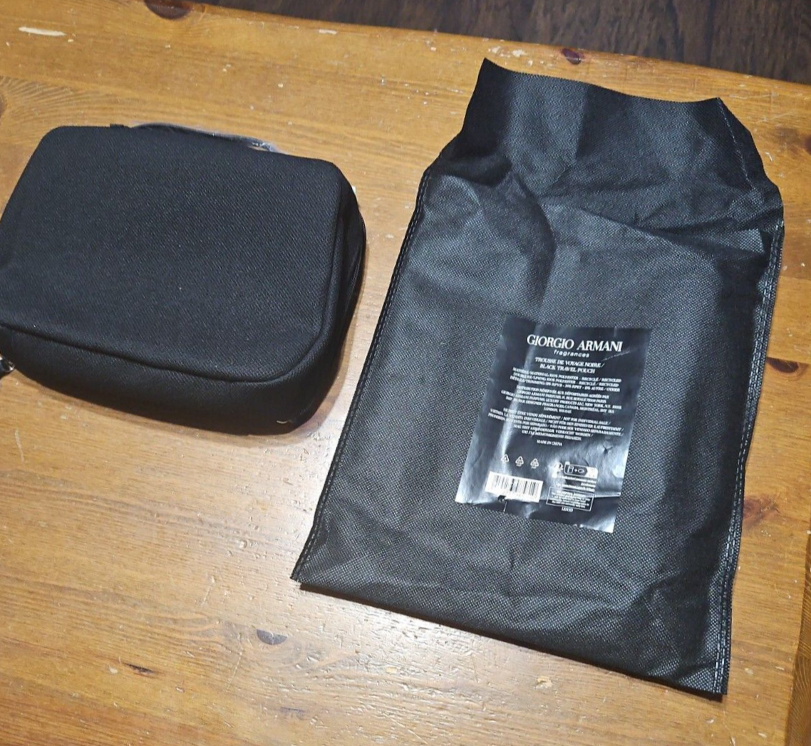 Giorgio Armani Toiletry Bag Grooming Shave Case Handled Travel Pouch Black NWT | eBay Giorgio Armani Toiletry Bag Grooming Shave Case Handled Travel Pouch Black NWT | eBay