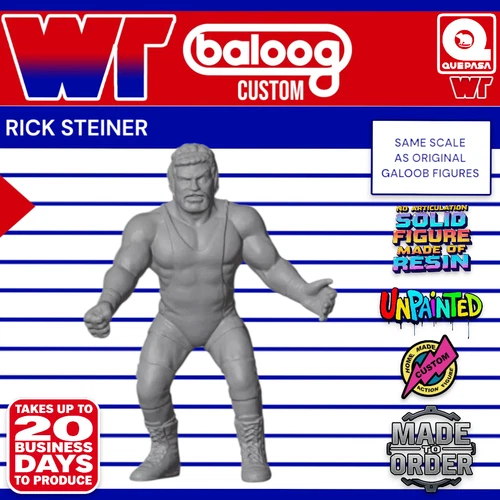 RICK STEINER WCW Galoob Scale CUSTOM Unpainted WWE WWF Hasbro *READ*