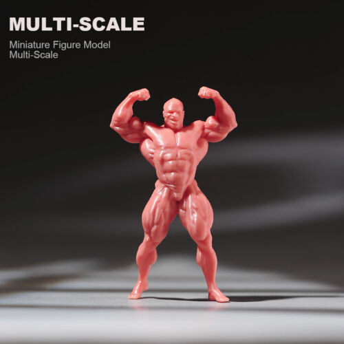 1/87 Bodybuilding African Muscle Man Miniature Scene Prop Car Vehicle Model - Picture 2 of 5